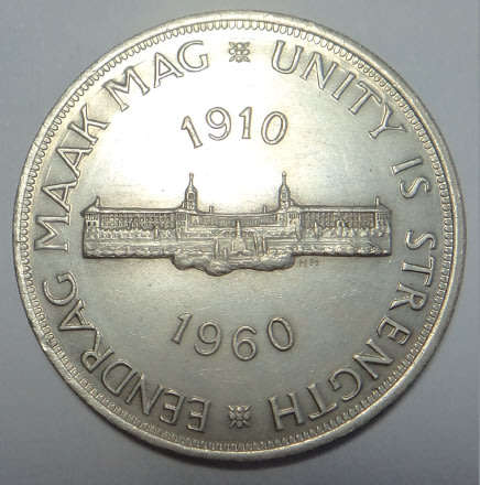 Union of South Africa: Silver Commemorative Crown (5/-) of 1960 (Uncirculated Condition)