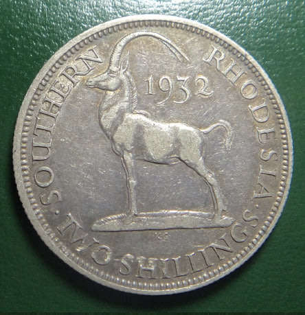 Southern Rhodesia: King George V, Silver Two-Shillings of 1932 (3 coins available)