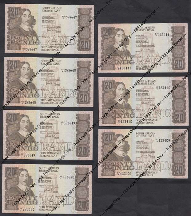 Republic of South Africa: R20 of 1984 (Two sequential sets)