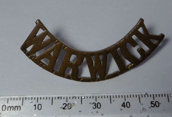 Military Badge Collection: Item 23 (Warwick)
