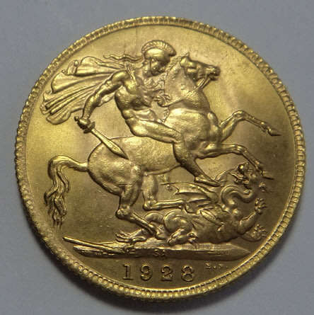 Union of South Africa: GOLD One Pound of 1928