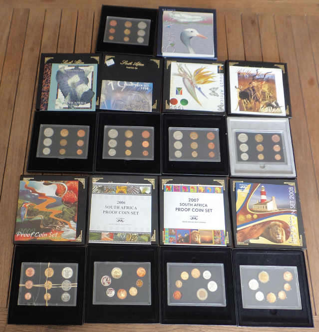 RSA: Collection of Nine Proof Sets from 1996 onwards