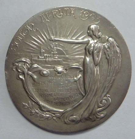 Anglo Boer War: Chamberlain Visit to South Africa 1902: Large Silver Medal