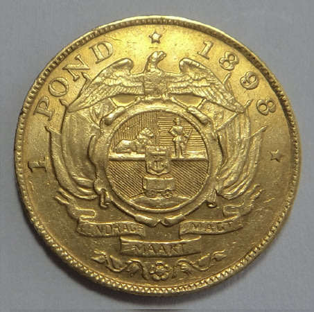 Paul Kruger ZAR, GOLD POND of 1898