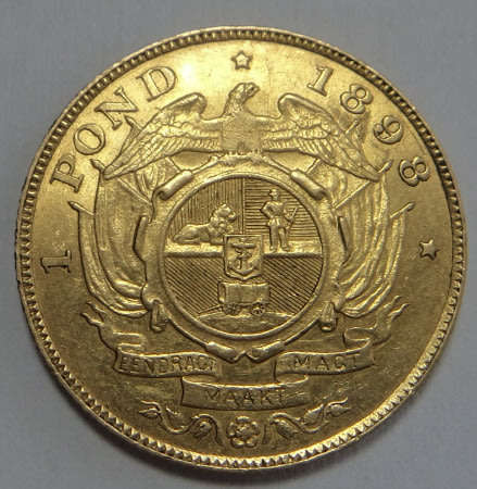 Paul Kruger ZAR, GOLD POND of 1898