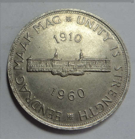 Union of South Africa: Silver Crown (5/-) of 1960