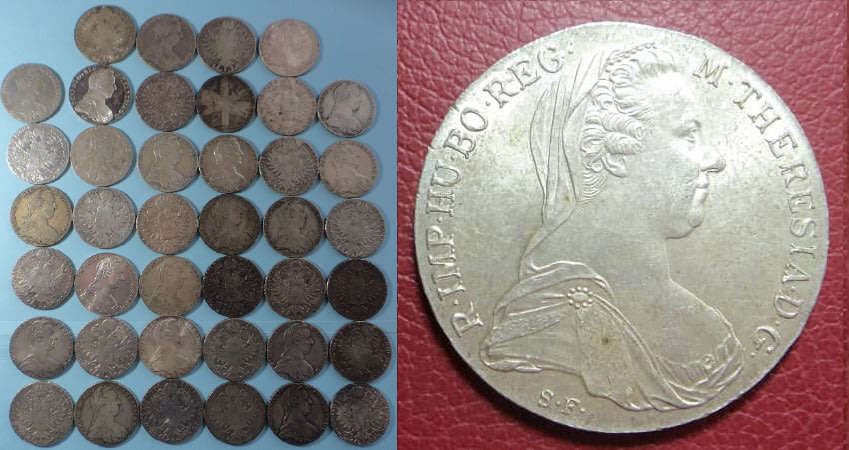 Austria: Maria Theresa Restruck Silver Thalers dated 1780 (40 available, Bid per Coin)