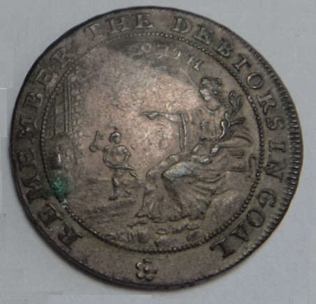 Great Britain: Somerset, Bath, John Howard Halfpenny Token 1794