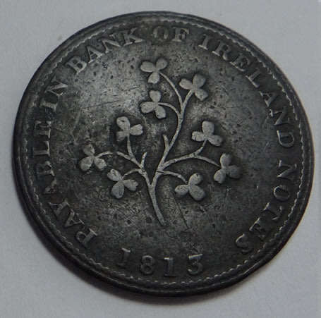 Ireland: Dublin, Hilles Ironmongers Halfpenny Token 1813