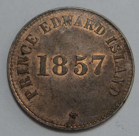 Canada: Prince Edward Island, Self Government & Free Trade  Half Penny Token 1857