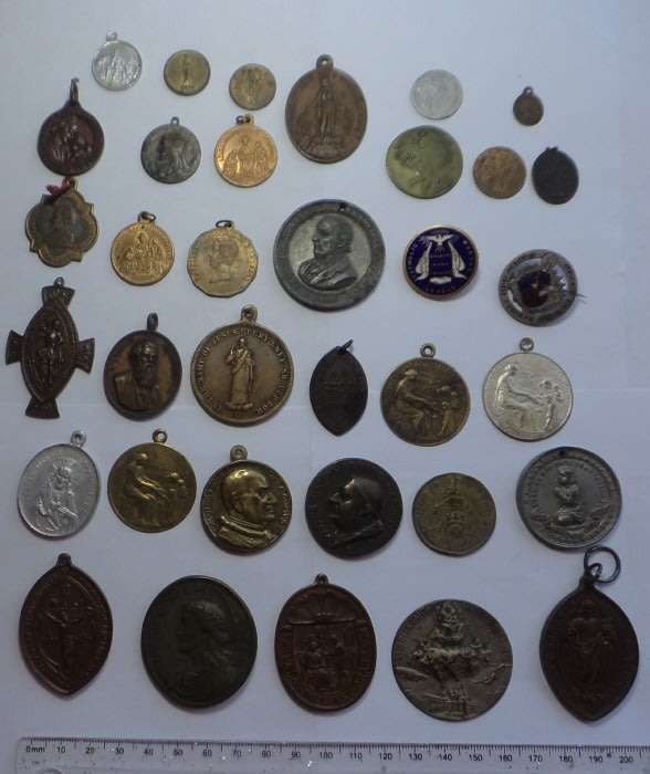Collection of 35 Antique & Vintage Christianity Medals