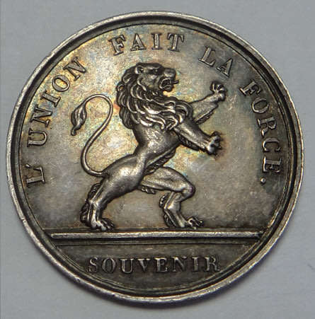 Belgium, Oath of Leopold I, Silver Medal 1831 (Scarce)