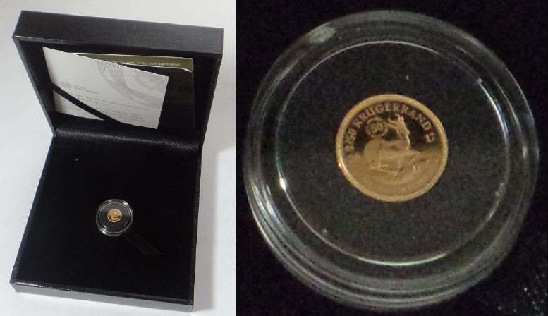 Republic of South Africa: 1/50 Oz GOLD Proof Krugerrand of 2017