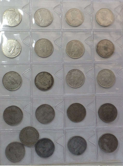 S. Rhodesia & Rhodesia & Nyasaland: Complete Half Crown Collection (1932-1956)