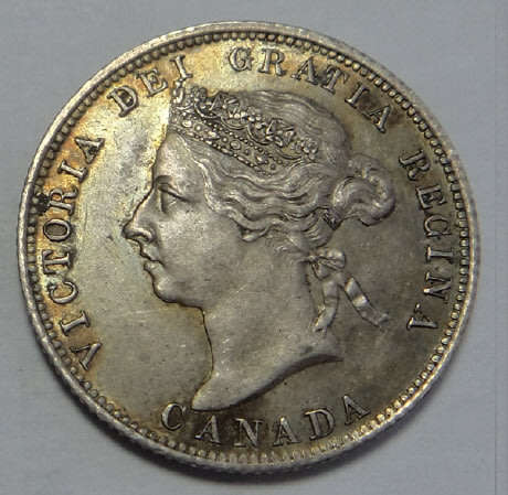 Canada: Queen Victoria, Silver Shilling (25c) of 1900