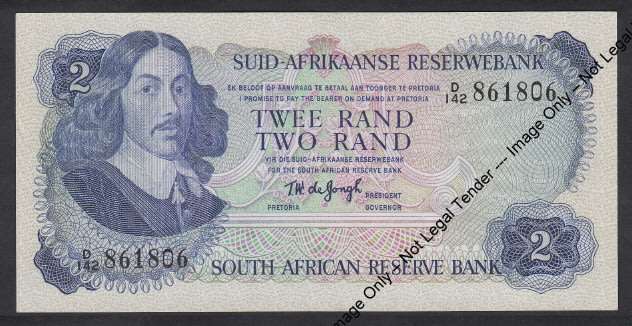 Republic of South Africa: De Jongh Third Issue, R2 of 1976
