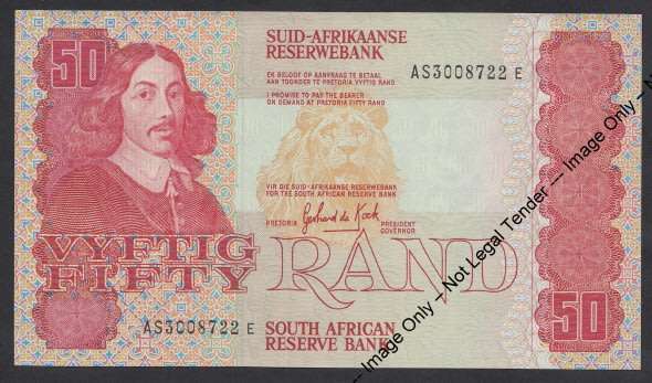 Republic of South Africa: De Kock, Third Issue, R50 of 1984