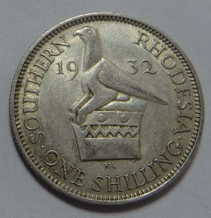 Southern Rhodesia, King George V, Silver Shilling 1932