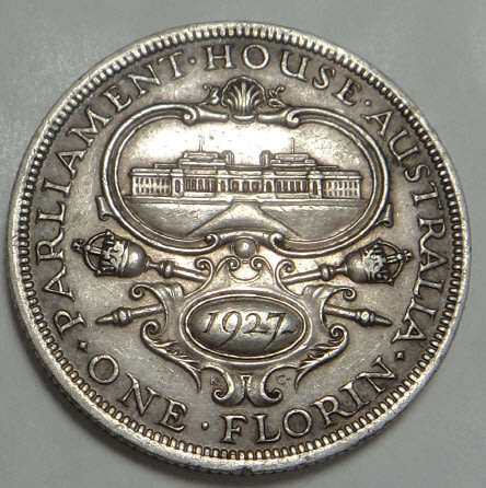 Australia, King George V, Silver Florin (2/-) of 1927