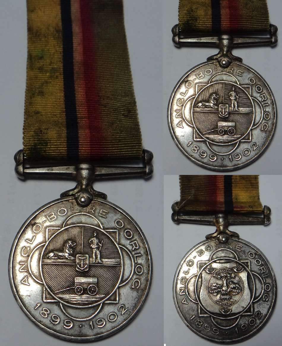 Anglo Boer War Medal awarded to Burger C.W. van Zyl