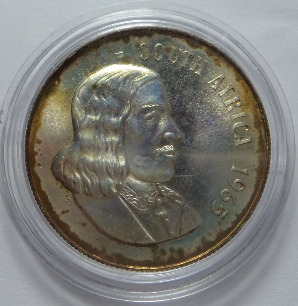 Republic of South Africa: Proof Silver R1 of 1965 (English)