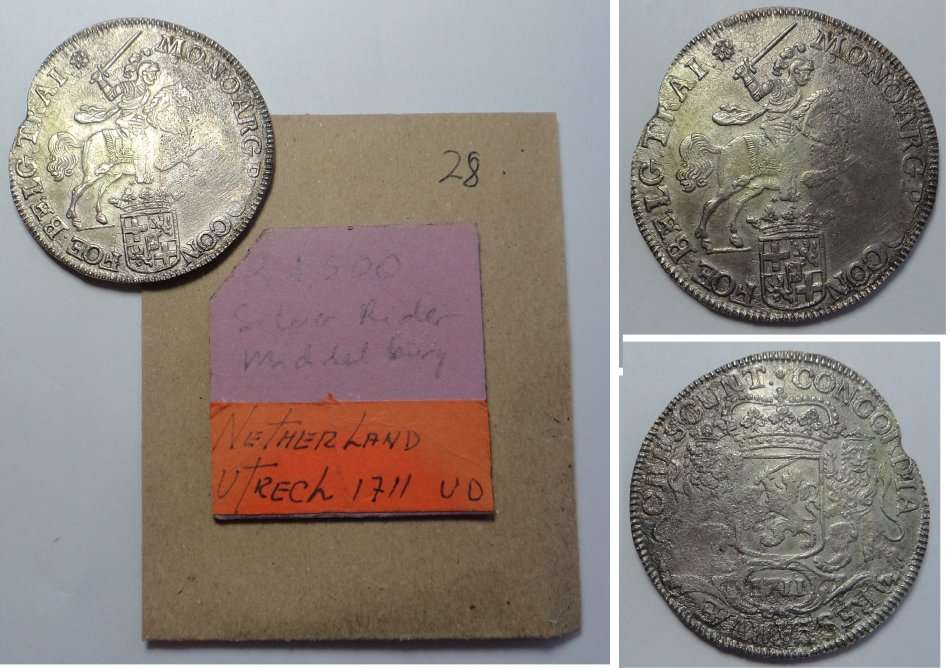 Netherlands (Utrecht) Silver Rijder 1711 (Middelburg Shipwreck)