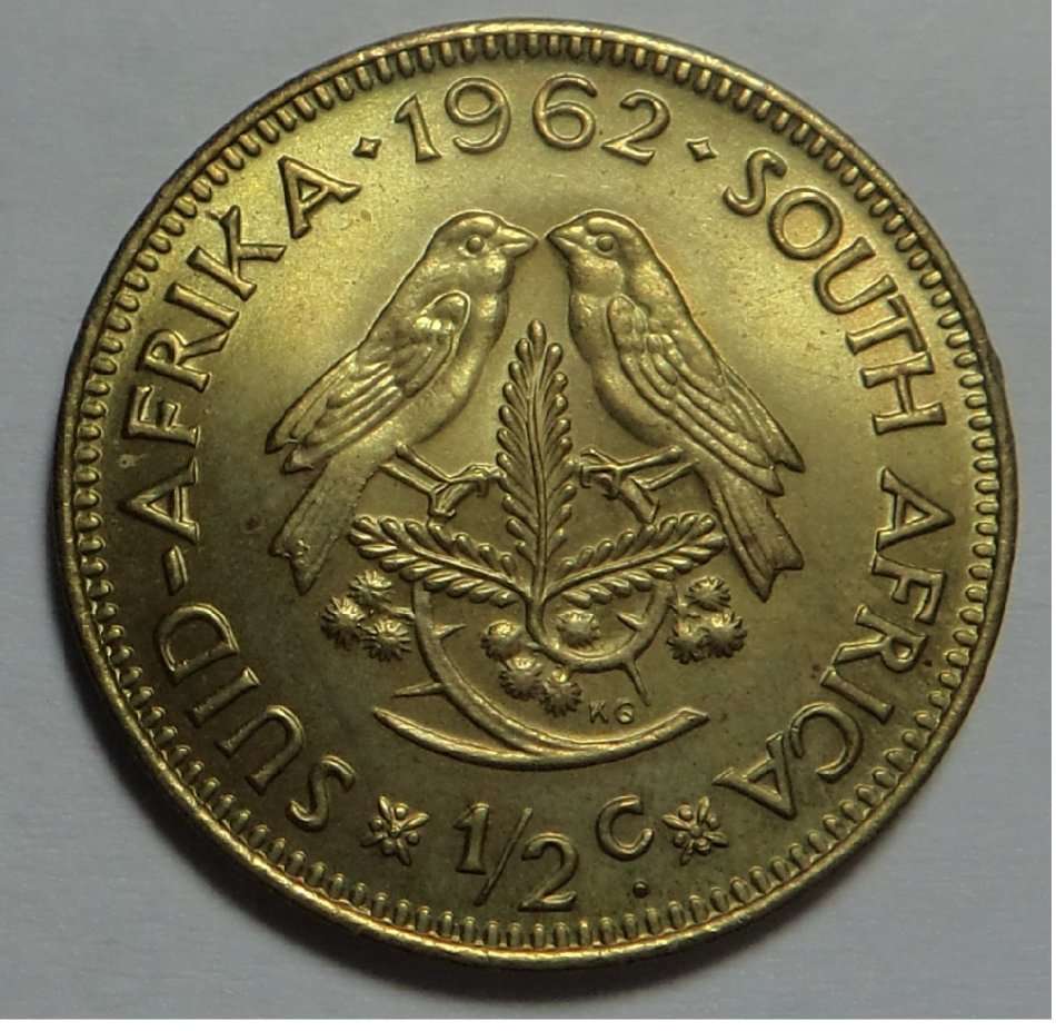 Republic of South Africa: Half Cent 1962 (UNC)