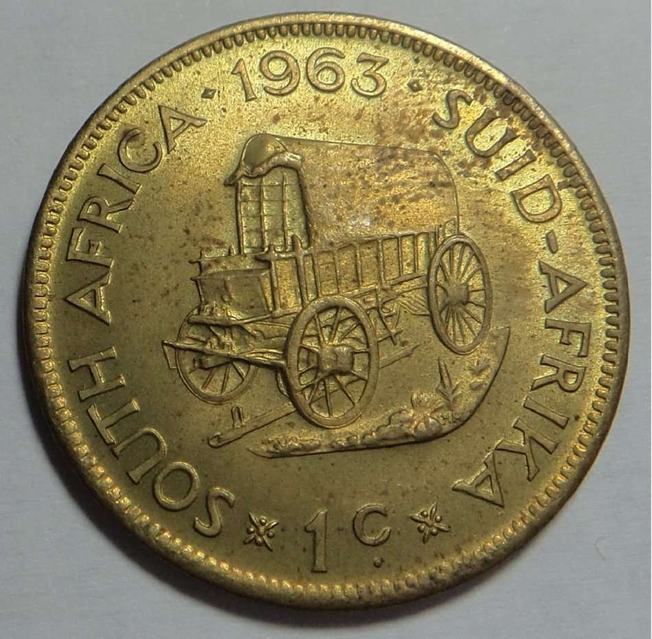 Republic of South Africa: Cent 1963 (UNC)