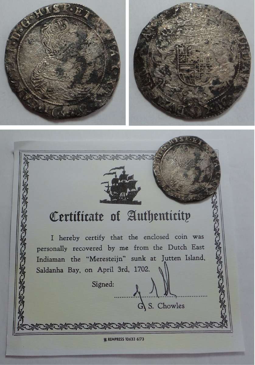 Spanish Netherlands, Charles II, Silver Ducaton 1679 (Merestejin Shipwreck)