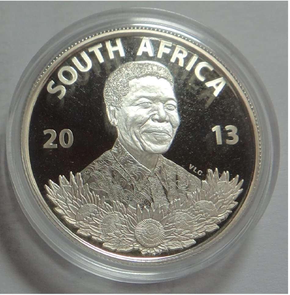 Republic of South Africa: Proof Silver R1 of 2013 (Mandela) 3 available