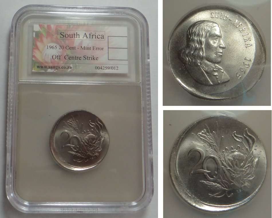 RSA ERROR: 20 Cent of 1965, Sangs certified Off Centre Strike