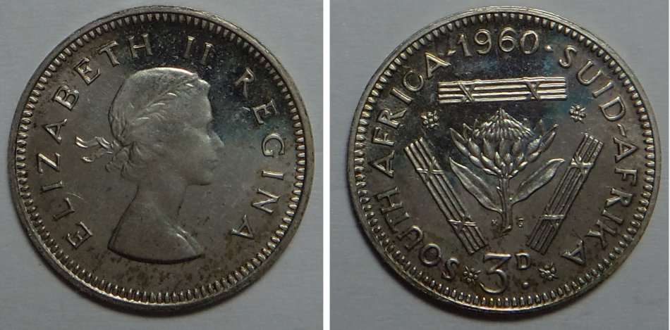 Union of South Africa: Threepence (3d) of 1960 (Proof)