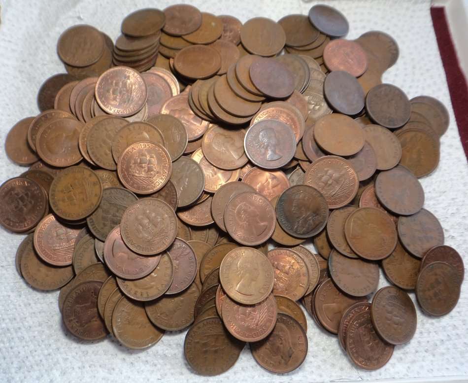 Union of South Africa: Collection of over 240 Pennies (many uncirculated)