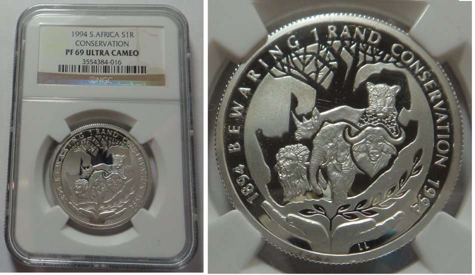 RSA: Proof Silver R1 of 1994 (Conservation) NGC PF69UC