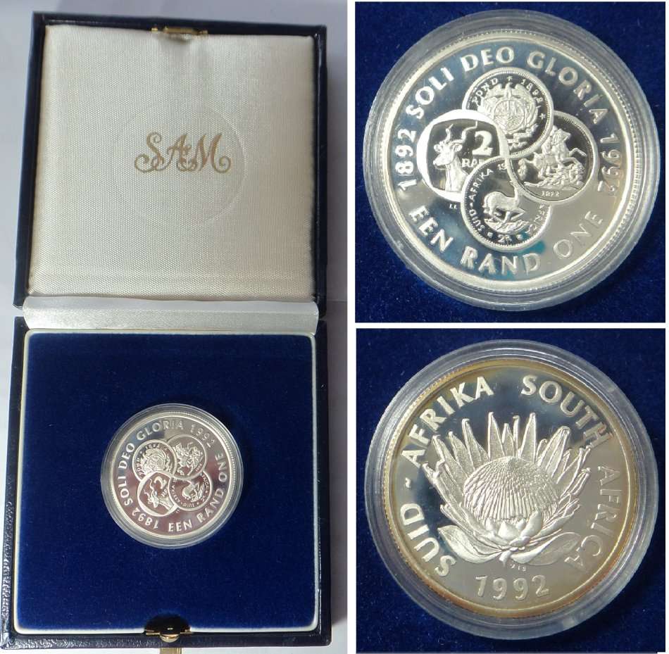Republic of SA: Proof Silver R1 of 1992 (Coinage)