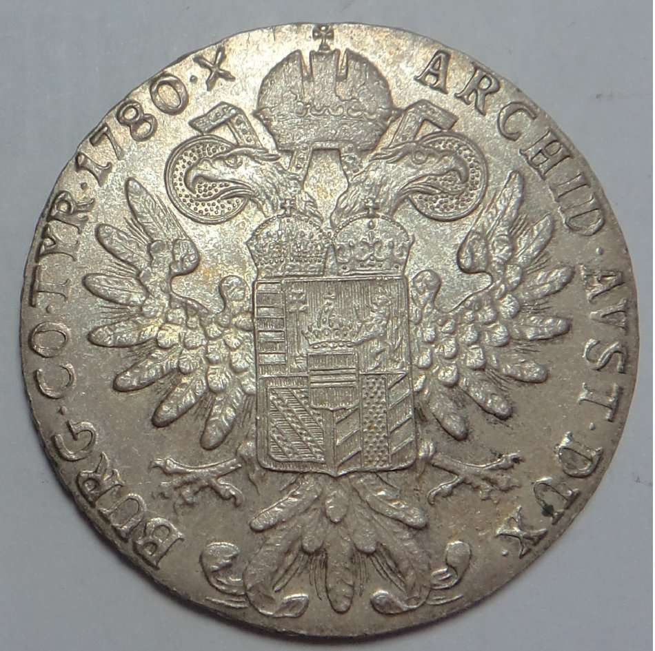 Austria: Maria Theresa Silver One Thaler dated 1780
