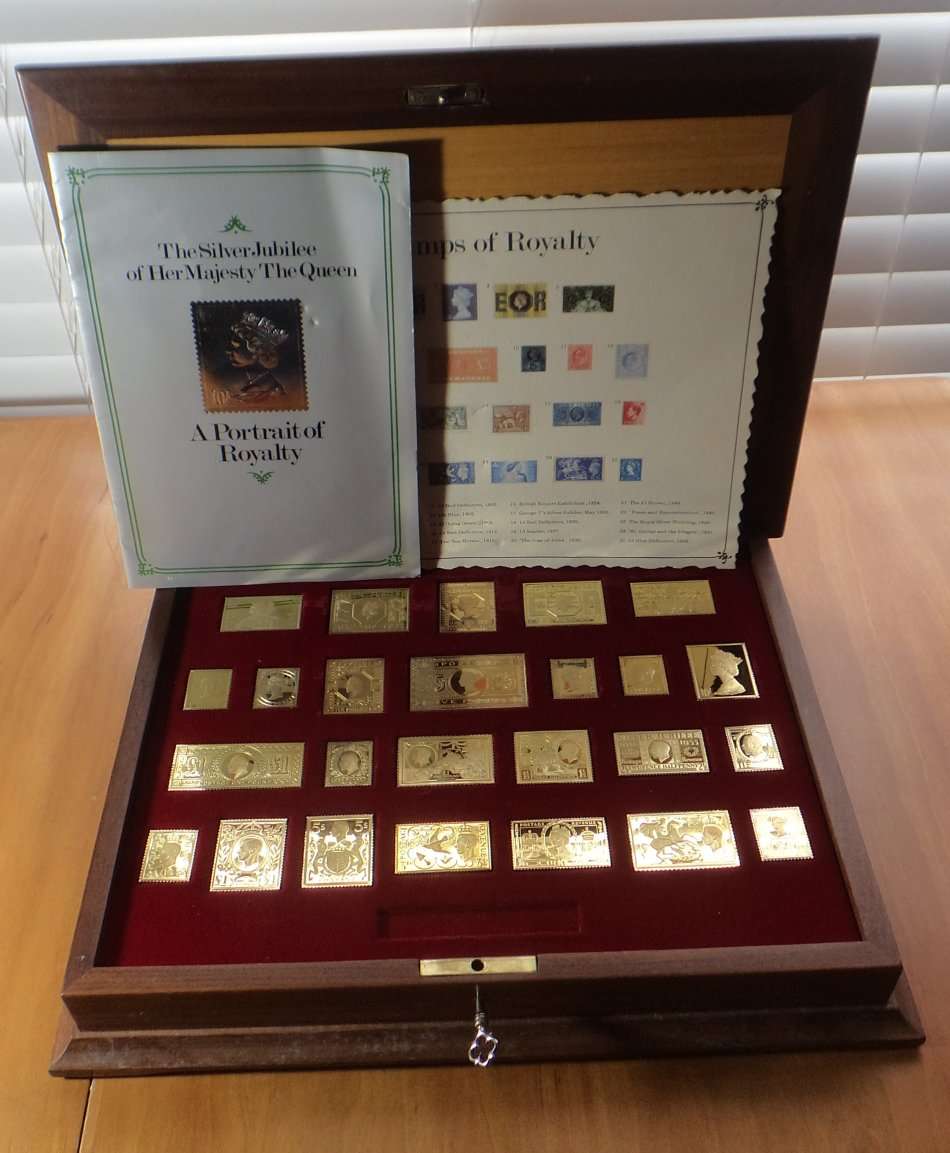 The Stamps of Royalty Stamp Replica Collection (.925 STERLING SILVER Medallions)