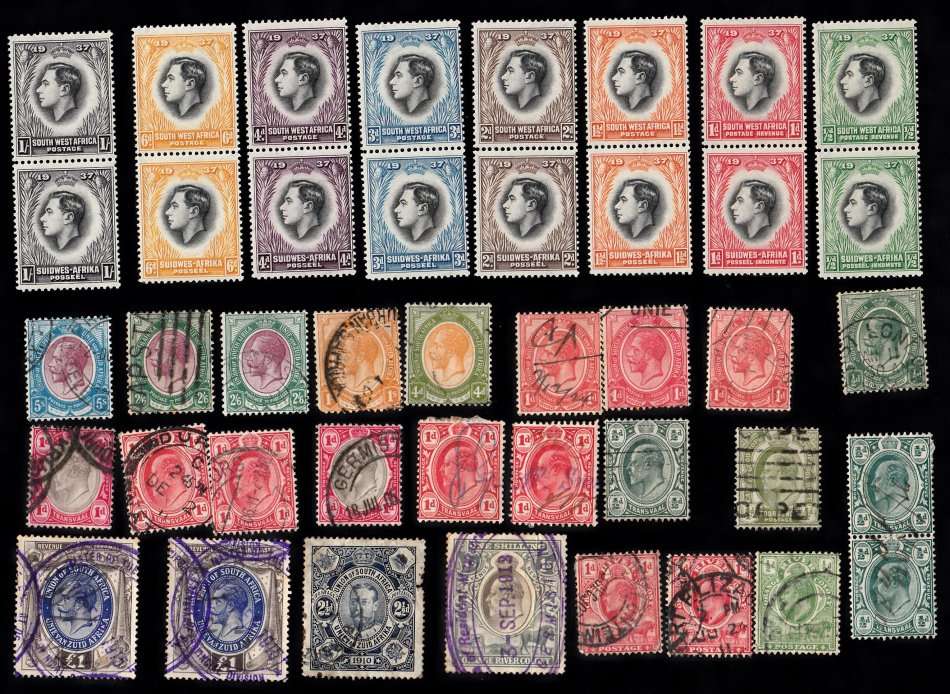 Collection of Stamps: Pre-Union and Union of SA & SWA