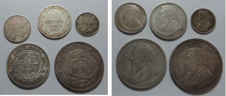 Paul Kruger ZAR: Coin Set of 1896