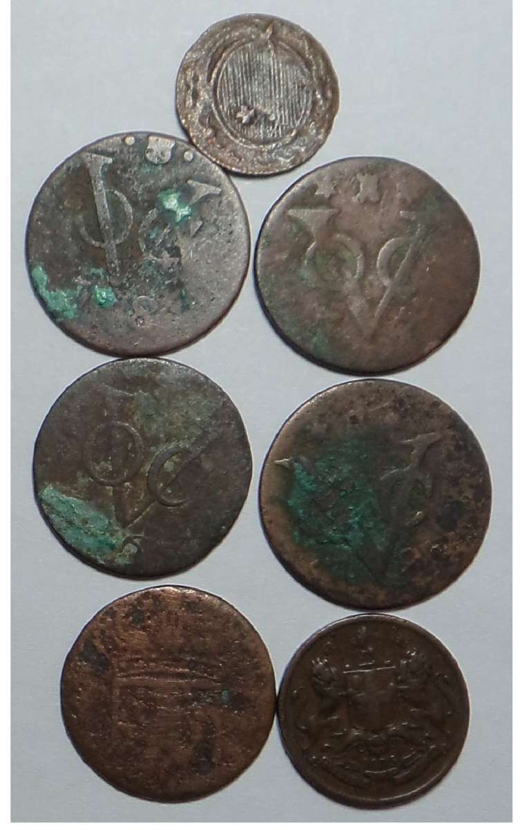 Small Shipwreck Collection of VOC Doits and other coins