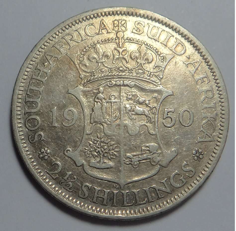 Union of SA: The Scarce Half Crown (2/6-) of 1950