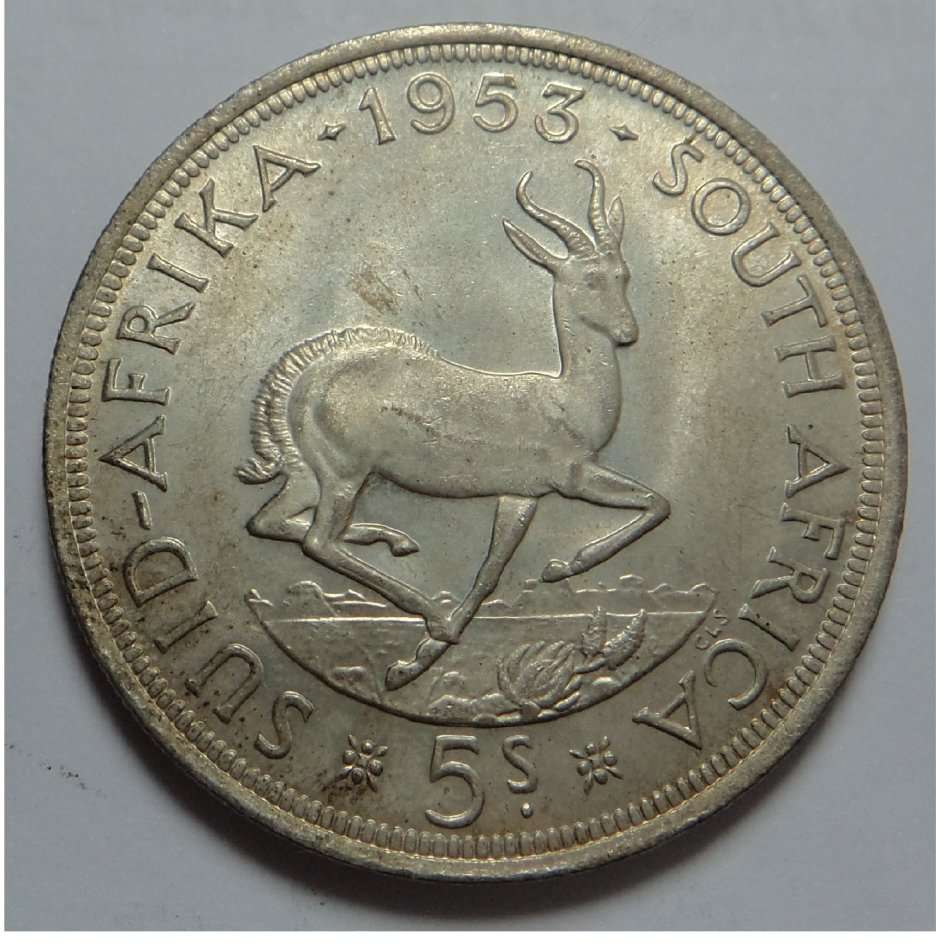 Union of SA: Mint State Silver Crown (5/-) of 1953
