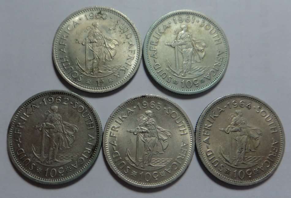 Shilling & 10c Collection complete (1960 to 1964) 3 collections available