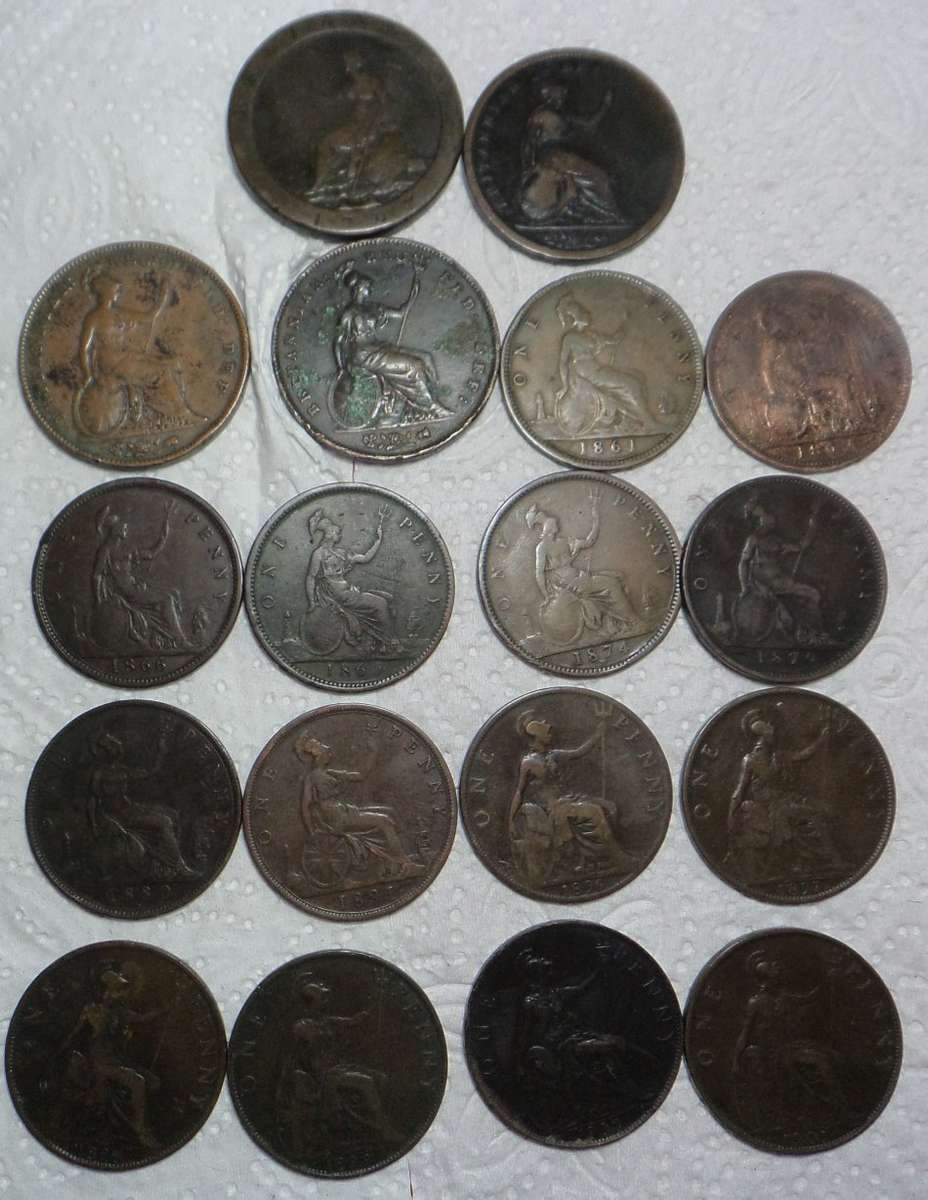Great Britain: Penny Collection from 1797 to 1901