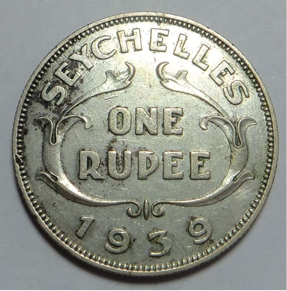 Seychelles: George VI Silver Rupee 1939