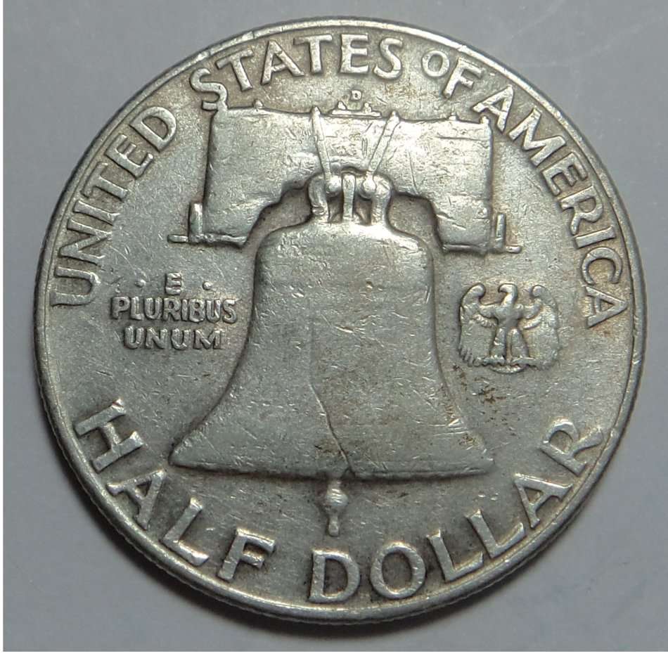 USA: Franklin Silver Half Dollar of 1952