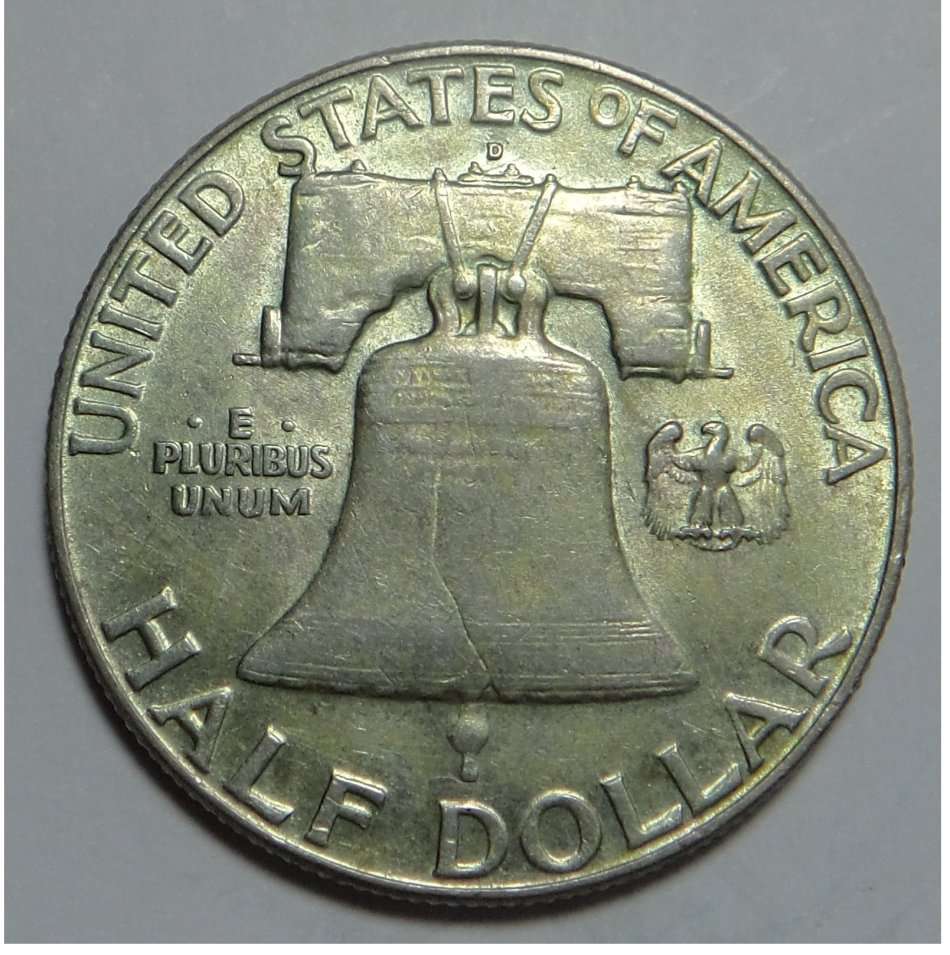 USA: Franklin Silver Half Dollar of 1962