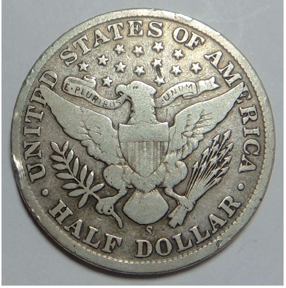 USA: Barber Silver Half Dollar of 1909 (S)