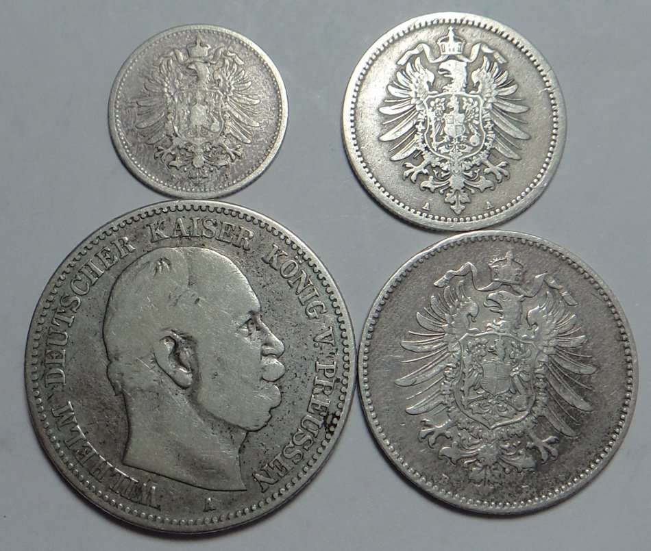 Germany: Silver Coin Set of the 1870s