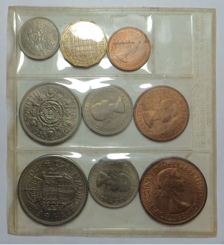 Great Britain: Uncirculated Coin Set, Queen Elizabeth's Inauguration Year (1953)